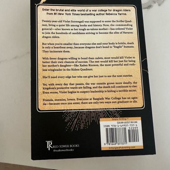 'Fourth Wing' Paperback - Picture 2 of 3